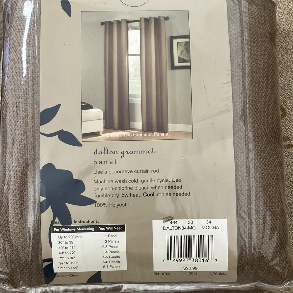 Dalton grommet drapery panel